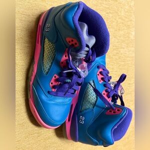 Nike Air Jordan 5 Retro “Tropical Teal” Style 440892-307 Size 5.5 Youth 7 Women